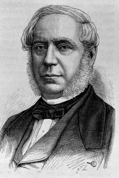 Edouard Drouyn de Lhuys (1805 - 1881)の肖像。19世紀末、H.Martinの「Histoire de France」に掲載されたエングレーヴィング。 作： Unknown artist