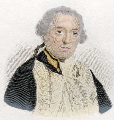 エドワード・ボスコーエン（1711-1761）の肖像。19世紀のエングレーヴィング。 作： Unknown artist