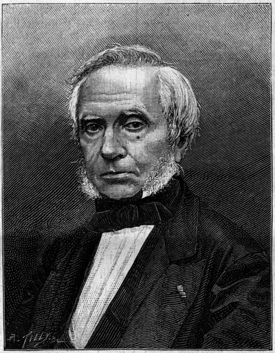 圧力を測る「マノメーター・ブルドン」を発明したフランスのエンジニア、ウジェーヌ・ブルドン（1808-1884）の肖像。エングレーヴィング（『自然。科学とその芸術・産業への応用に関する雑誌」。1884 作： Unknown artist
