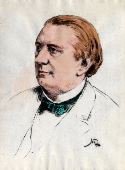 ユージン・ラビッシュ（1815-1888）の肖像 作家 19世紀のエングレーヴィング 個人蔵 作： Unknown artist