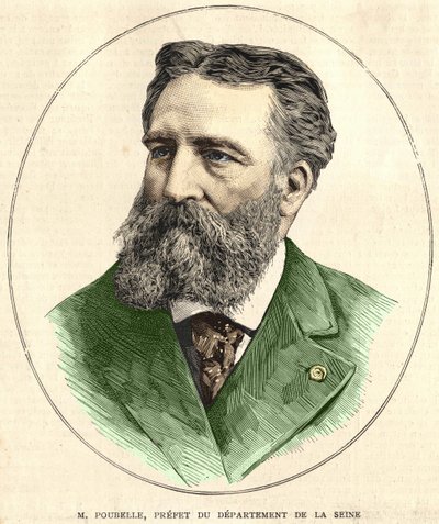 フランスの公務員でセーヌ川の県知事だったユージン・ルネ・プーベル（1831 - 1907）の肖像。Coll.ビアンケッティ。 作： Unknown artist