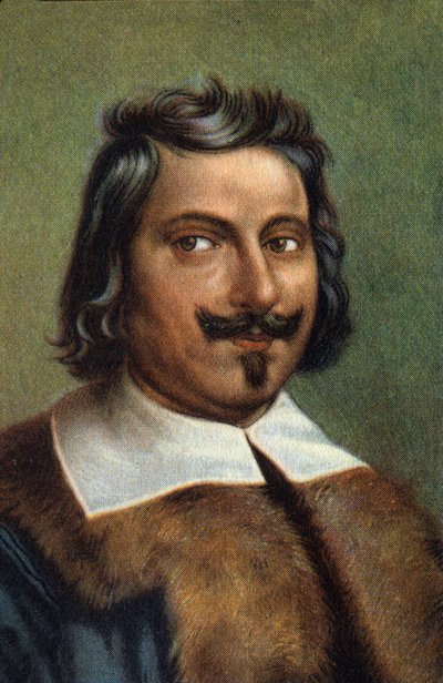イタリアの物理学者、エヴァンゲリスタ・トリチェッリの肖像。 作： Unknown Artist