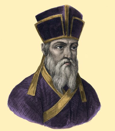マッテオ・リッチ神父（1552-1610）の肖像（イタリアのイエズス会、中国におけるカトリック・ミッションの創設者）」 19世紀のエングレーヴィング 作： Unknown artist