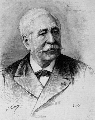 フェルディナン・ド・レセップス（1805～1894）の肖像。 作： Unknown artist