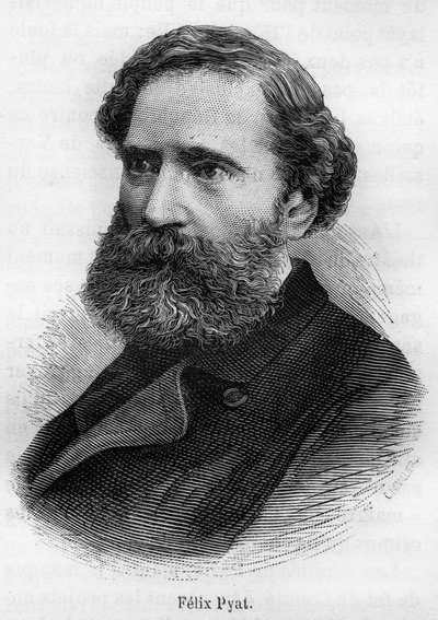 Félix Pyatの肖像。フランスの作家、ジャーナリスト、政治家。1810-1889 作： Unknown artist