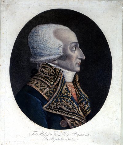 イタリアの政治家で、1802年にイタリア共和国の副大統領となったFrancesco Melzi d