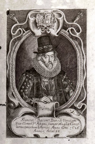 フランシス・ベーコン（1561-1626）の肖像。 作： Unknown artist