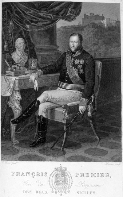 2つのシチリアの王、フランソワ1世（1777-1830）の肖像。 作： Unknown artist