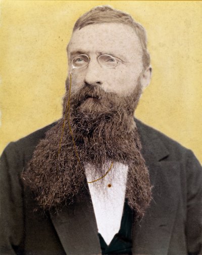 フランソワ・オーギュスト・レネ・ロダンの肖像 - フランスの彫刻家 - 1885年頃の写真 作： Unknown artist