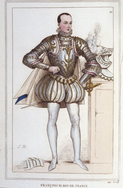 フランス王フランソワ2世（1544～1560年）の肖像 1830年の刻印 作： Unknown artist