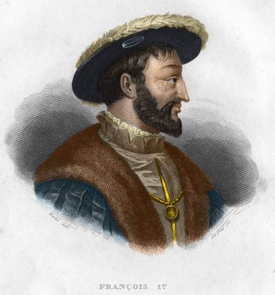 フランソワ1世（1494〜1547）フランス王の肖像 作： Unknown artist