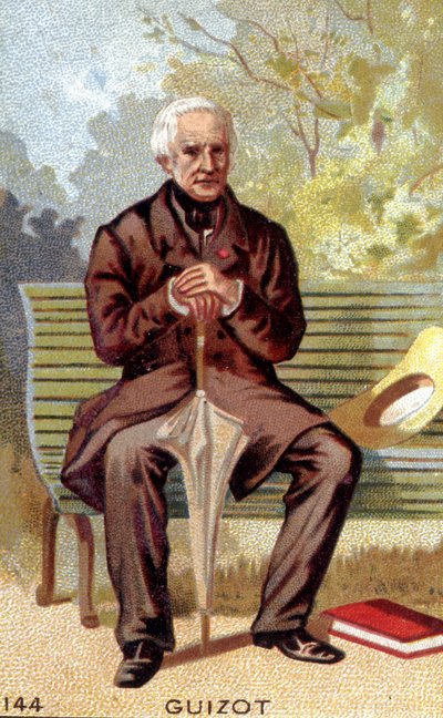 フランスの政治家・歴史家であるフランソワ・ギゾー（1787〜1874）の肖像。 作： Unknown artist