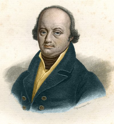 ドイツ人医師フランツ＝ヨーゼフ・ガル（フランツ・ヨーゼフ）（1758 - 1828）の肖像、19世紀のエングレービング 作： Unknown artist