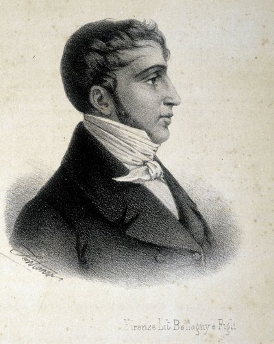 イタリア独立の創始者の一人、フレデリコ・コンファロニエリ（1785-1846）の肖像。 作： Unknown artist