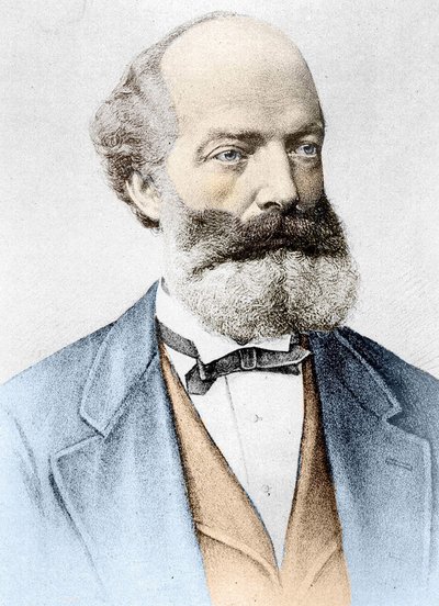 Friedrich August Kekulé von Stradonitzの肖像 ドイツの化学者（ダルムシュタット 作： Unknown artist
