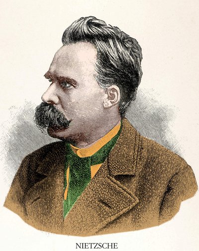 フリードリッヒ・ニーチェ（1844～1900）の肖像。 作： Unknown artist