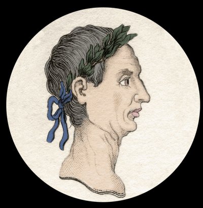 ガイウス・ユリウス・カエサル（当時はジュール・カエサル）の肖像（紀元前100～44年）。 作： Unknown artist