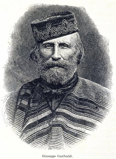 ガリバルディ（1807-1882）の肖像 作： Unknown artist