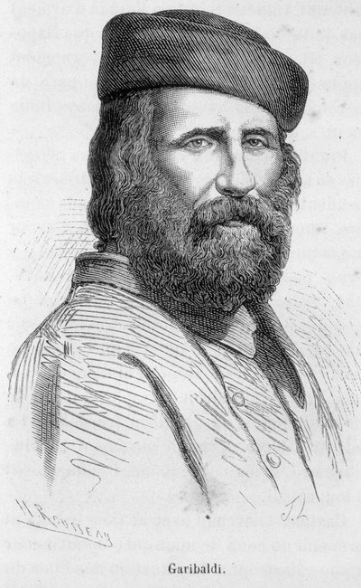 ガリバルディ（1807-1882）の肖像 作： Unknown artist