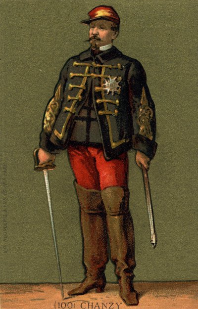 チャンジー将軍（1823～1883）の肖像 19世紀末のクロモリトグラフ。 作： Unknown artist