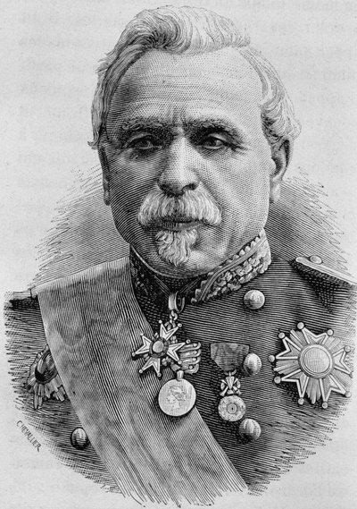 ダウレル・ド・パラディネス将軍（1804～1877）の肖像。 作： Unknown artist