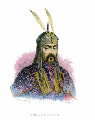 チンギス・ハーンの肖像（テムジン 作： Unknown artist