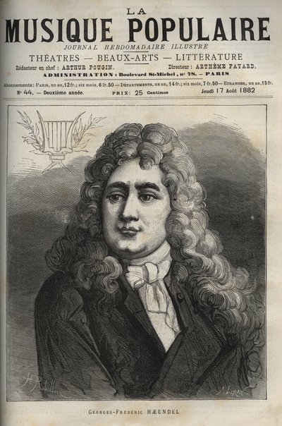 ジョージ・フリードリッヒ・ヘンデル（Georg Friedrich Handel）の肖像 作： Unknown artist
