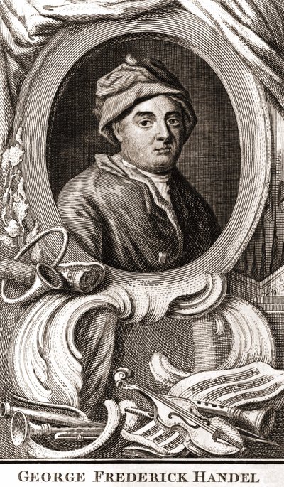 ジョージ・フリードリッヒ・ヘンデル（Georg Friedrich Handel）の肖像 作： Unknown artist