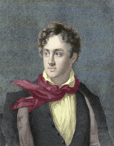 第6代男爵バイロン卿ジョージ・ゴードン・ノエルの肖像（1788-1824年 作： Unknown artist