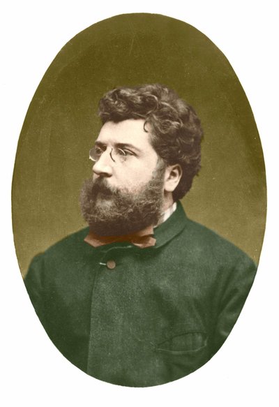 ジョルジュ・ビゼー（1838-1875）の肖像。 作： Unknown artist