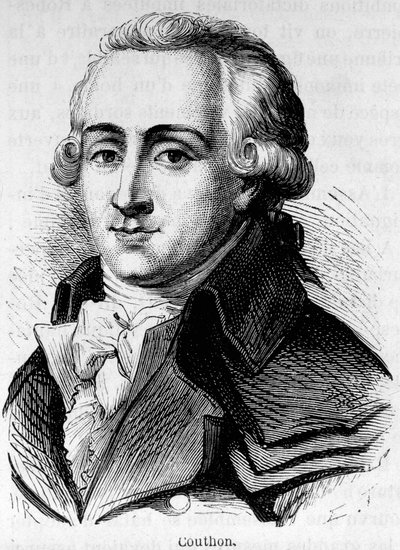フランスの政治家、ジョルジュ・クーソン（1755～1794）の肖像。 作： Unknown artist