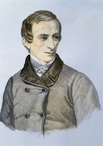 ジャコモ・レオパルディ（1798〜1837）の肖像 作： Unknown artist