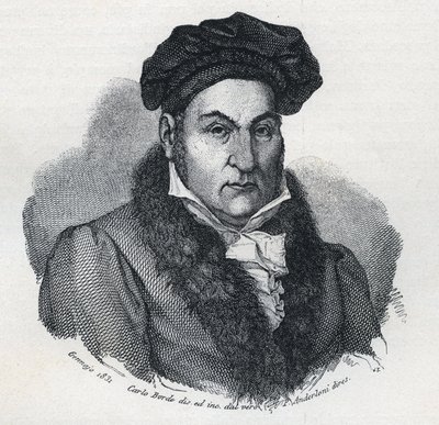 イタリアの哲学者・弁護士ジャンドメニコ（ジャン・ドメニコ）・ロマニョーシ（1761-1835）の肖像 作： Unknown artist