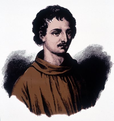 ジョルダーノ・ブルーノ（1548 - 1600）の肖像 作： Unknown artist