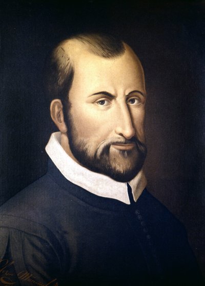 イタリアの作曲家、ジョヴァンニ・ピエルルイジ・ダ・パレストリーナ（1525-1594）の肖像（ミラノ・コンセルヴァトーリオ 作： Unknown artist