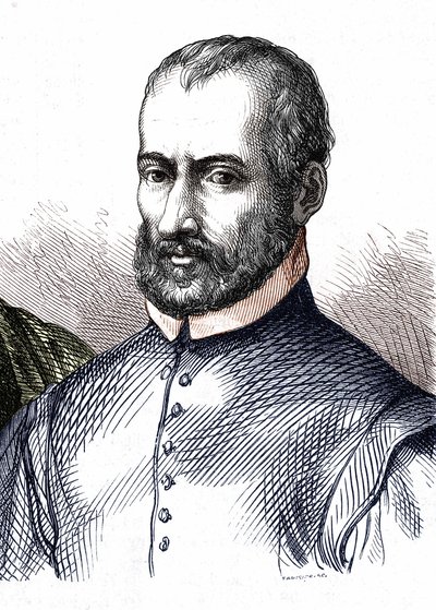 イタリアの作曲家、ジョヴァンニ・ピエルルイジ・ダ・パレストリーナ（1525〜1594）の肖像 作： Unknown artist