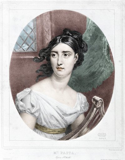 ジュディッタ・パスタ（1797-1865）の肖像 作： Unknown artist