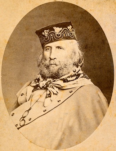 ジュゼッペ・ガリバルディ（1807-1882）の肖像 1875年 作： Unknown artist