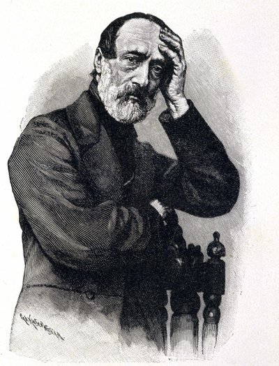 イタリアの愛国者・革命家ジュゼッペ・マッツィーニ（1805-1872）の肖像 作： Unknown artist