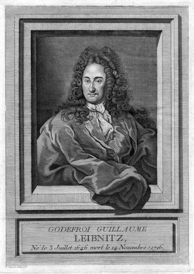 ゴットフリート・ヴィルヘルム・ライプニッツ（1646〜1716）の肖像 作： Unknown artist