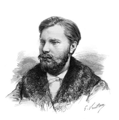 1884年に亡くなったオレンジ公国のギョーム・アレキサンドル（Guillaume-Alexandre）の肖像。"Le Monde Illustré "に掲載された図版 作： Unknown artist