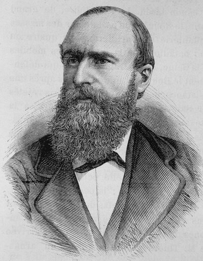 グスタフ・フルーレンス（1838 - 1871）の肖像。19世紀末、H.Martinの「Histoire de France」に掲載されたエングレーヴィング。 作： Unknown artist