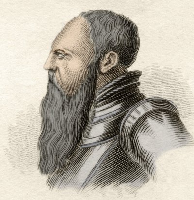 スウェーデン王グスタフ1世（グスタフ・ヴァーサ）の肖像（1496～1560年）。 作： Unknown artist
