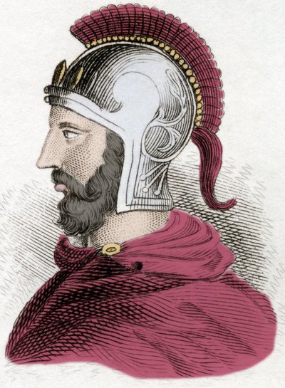 カルタゴニアの将軍であり政治家であったハンニバルまたはアンニバル・バルカ（紀元前247～183年頃）の肖像。 作： Unknown artist