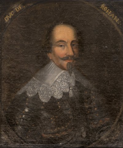 アンリ2世・ド・ローハン（1579-1638）の肖像（ローハン公・レオン公、匿名）。キャンバスに油彩。寸法：65x55cmストックホルム国立博物館 作： Unknown artist