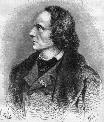 フランスのピアニスト・作曲家、アンリ・リトルフ（1818-1891）の肖像。 作： Unknown artist
