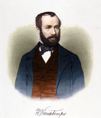 ベルギーの指揮者・作曲家であるHenri Vieuxtemps（1820-1881）の肖像。 作： Unknown artist