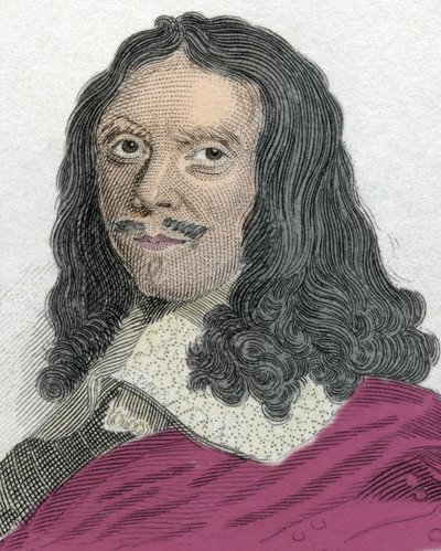 フランスの牧童、テュレンヌ子爵、アンリ・ド・ラ・トゥール・ドーヴェルニュ・ブイヨン（1611-1675年）の肖像。19世紀のエングレーヴィング。 作： Unknown artist