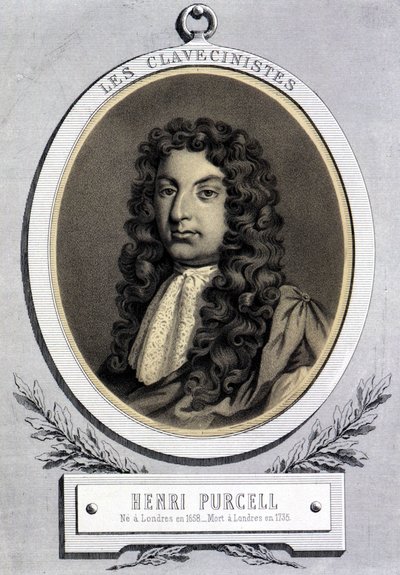 イギリスの作曲家、ヘンリー・パーセル（1659-1695）の肖像。 作： Unknown artist