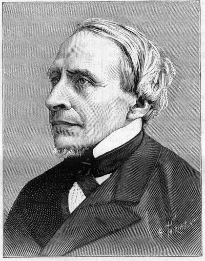 科学者エルベ・マンゴン（1821-1888）の肖像。ネイチャー」にて。科学とその芸術・産業への応用についてのレビュー"1888 作： Unknown artist